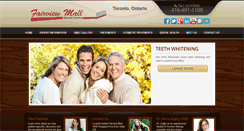 Desktop Screenshot of fairviewmalldentalcentre.com